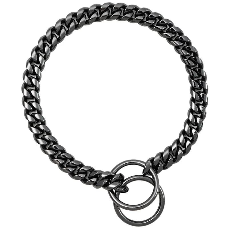 Collare per cani da 10,0 mm, catena a P, collari per animali domestici in acciaio inossidabile, catena per il collo del cane, collari in ferro per addestramento cani, guinzaglio per cani.