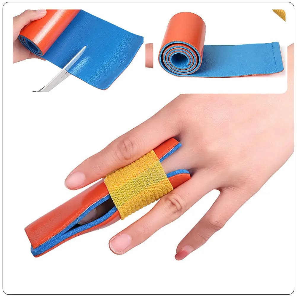 1 Rotolo di Tendina Flessibile per Fratture, Kit di Emergenza per Esterni, Rotolo di Tendina Portatile, Forniture di Primo Soccorso, Tutore per Braccio, Supporto per Zampe di Animali Domestici