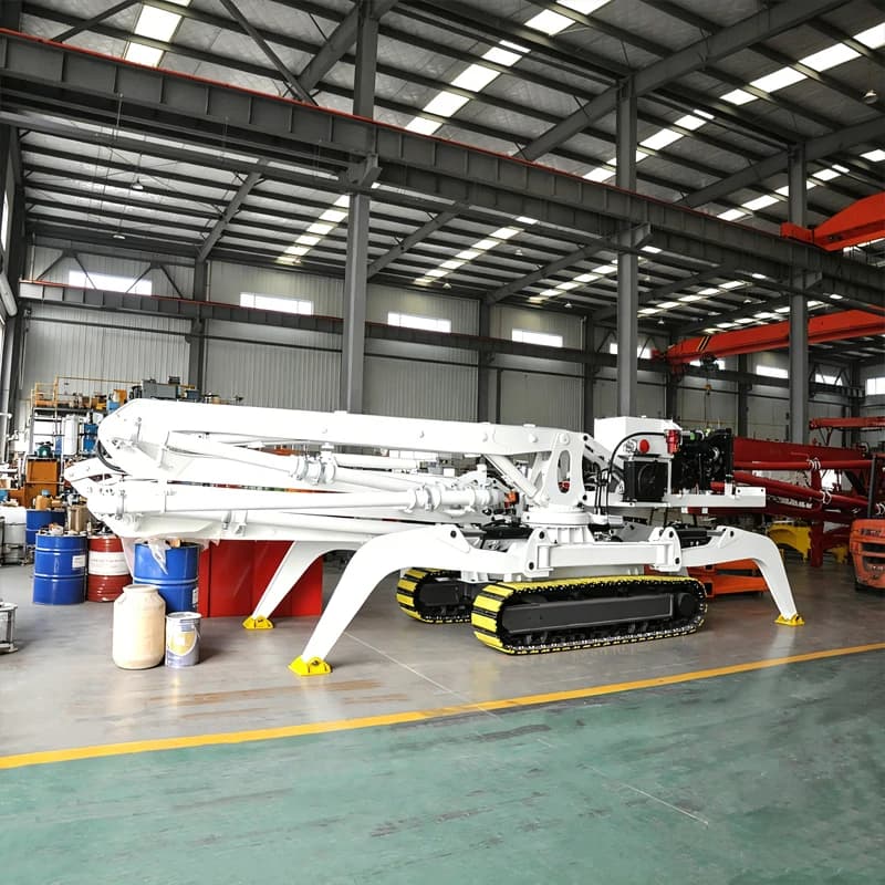 Hydraulic Concrete Placing Boom 12m for Small Foundation and Slab Pouring - Manual Spider Design with Easy Operation