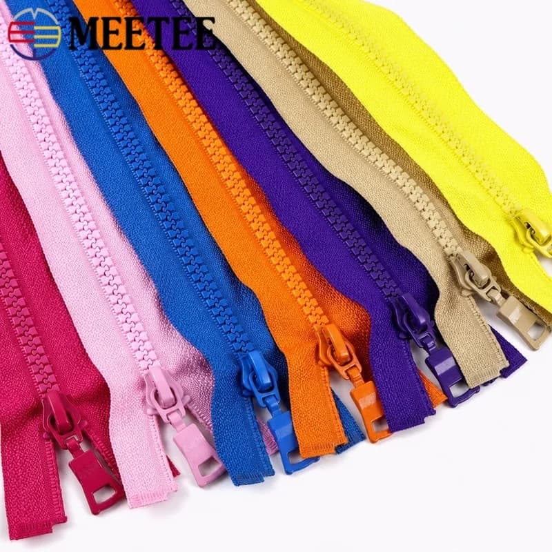 5 Pezzi 5 # Cerniera in resina per cucito 15-80cm, chiusura/apertura, cerniere per tasche, decorazioni per abbigliamento, kit di riparazione, accessori fai da te
