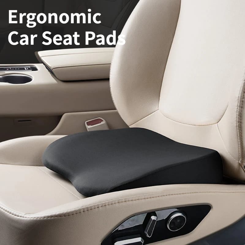 Cuscino per seggiolino auto portatile cuscino per sedile con zeppa migliora la visione di guida altezza Extra ergonomica per cuscino per la schiena dell'ufficio del seggiolino auto