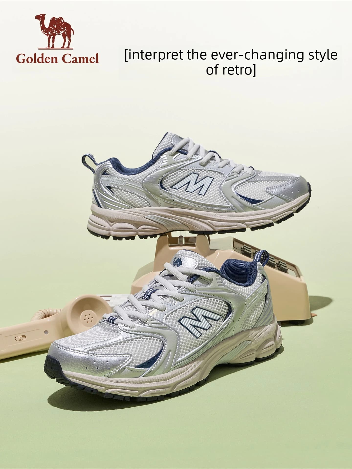Golden Camel Scarpe da corsa da uomo per tutti i terreni, comode e ammortizzanti, per jogging, trekking, sneakers casual, alla moda, versatili