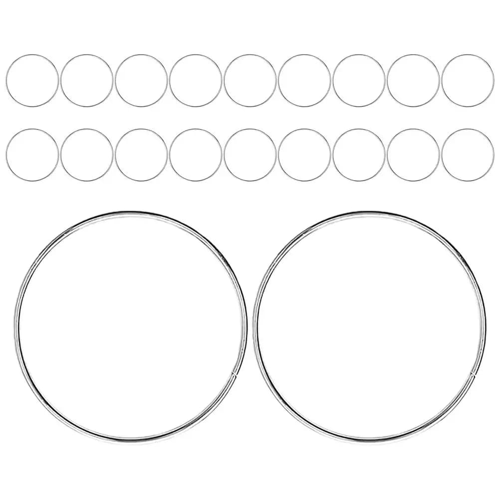 20Pcs Metal Hoops 2 Inch Versatile Elegant Easy Install for DIY Crafts Dreamcatcher Hanging Plants Wall Decor Floral Macrame
