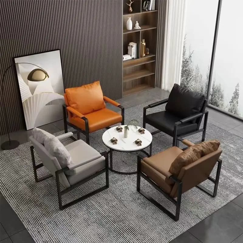 Poltrona da gioco con braccioli reclinabili, sedia da soggiorno, divano da pranzo, sedia da ufficio nordica, accento, lettura pigra, Fauteuil, mobili moderni