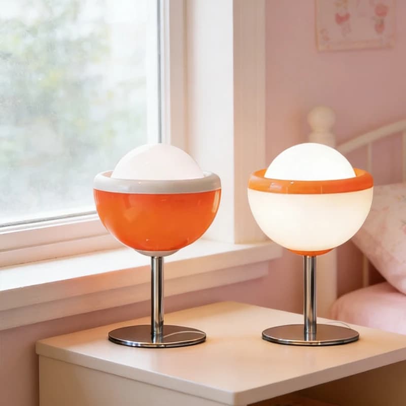 Lampada da Tavolo a Forma di Calice di Vino, 1 Pezzo, per Camera da Letto, Soggiorno, Tavolino, Decorativa, Stile Nordico Bauhaus, Luce LED