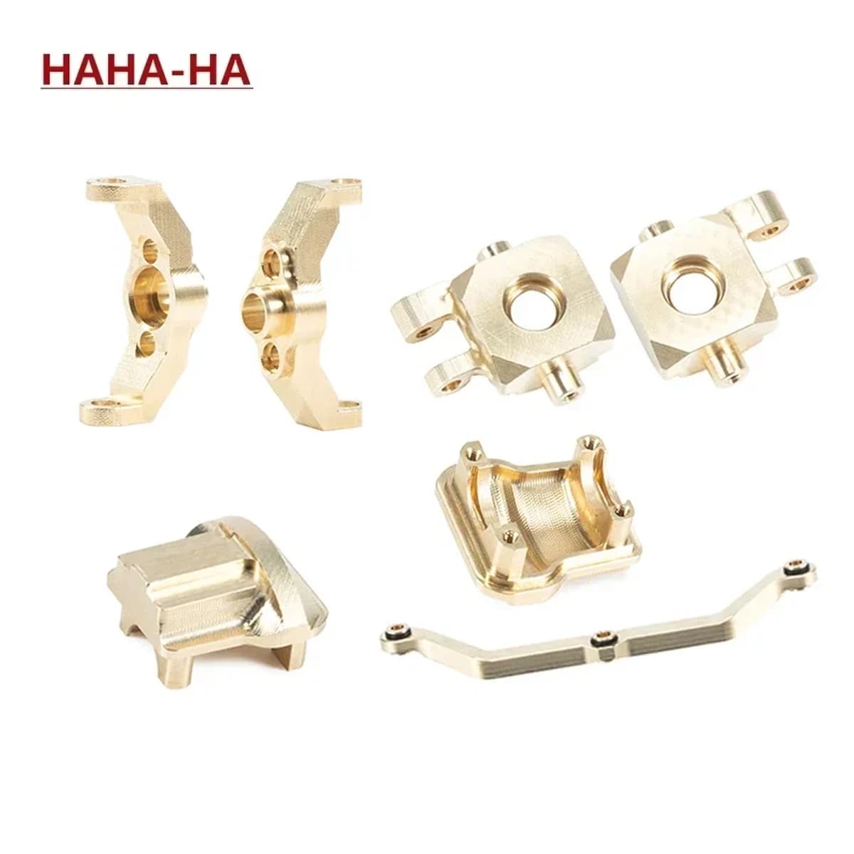 TRX4M Brass Weight Steering Connection Blocks Knuckle Diff Cover Caster Locks for 1/18 RC Crawler TRX-4M Upgrade Parts