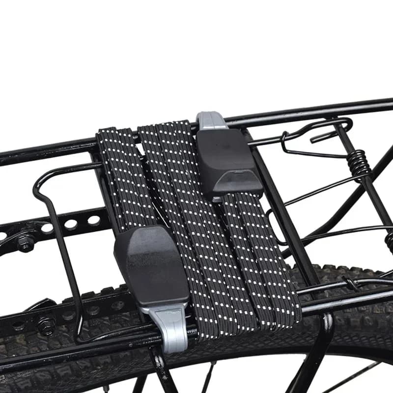 1 Pz Portapacchi per bicicletta Portapacchi Fascia elastica Portapacchi per bicicletta Cinghie in gomma legate Fascia per corda con ganci Accessori per bici MTB