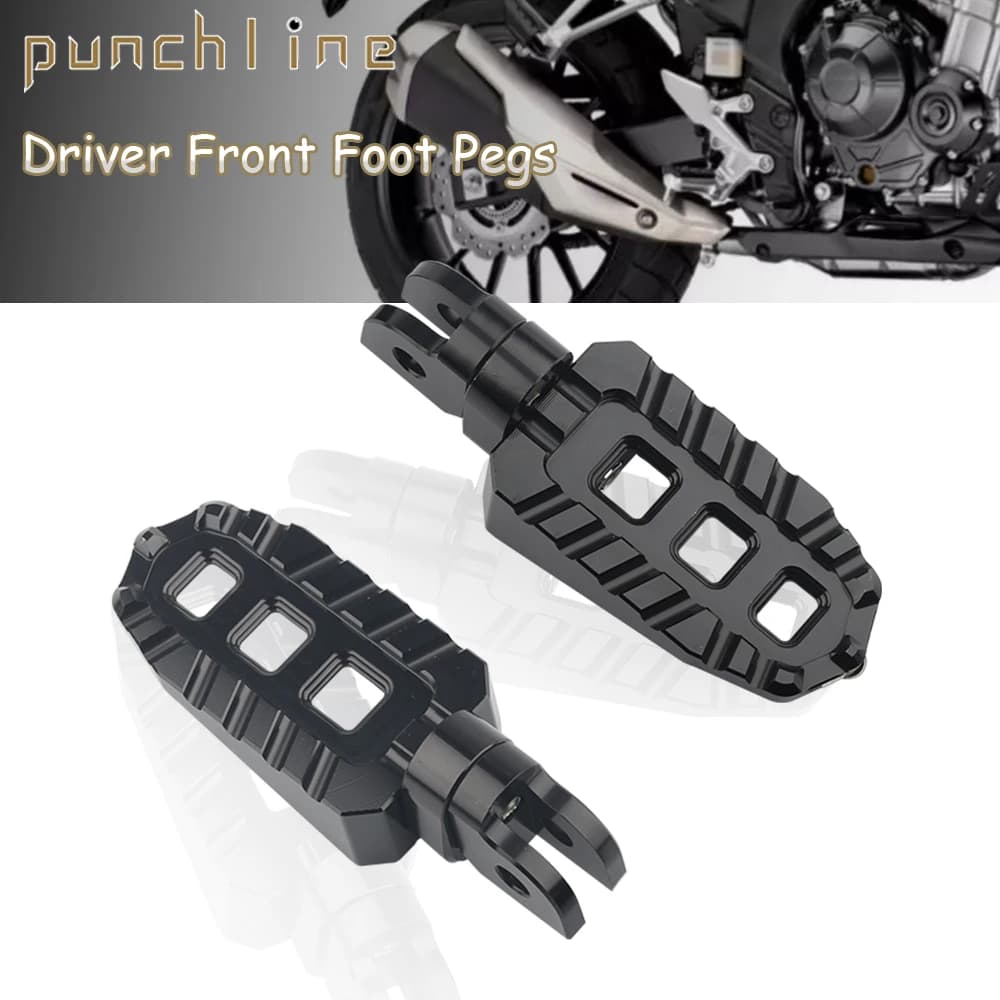 Misura per VFR1200F VFR1200X VFR800X VFR800F 400X CB500X CB750 HORNET HAWK 11 Driver pedane anteriori Rider poggiapiedi regolabili