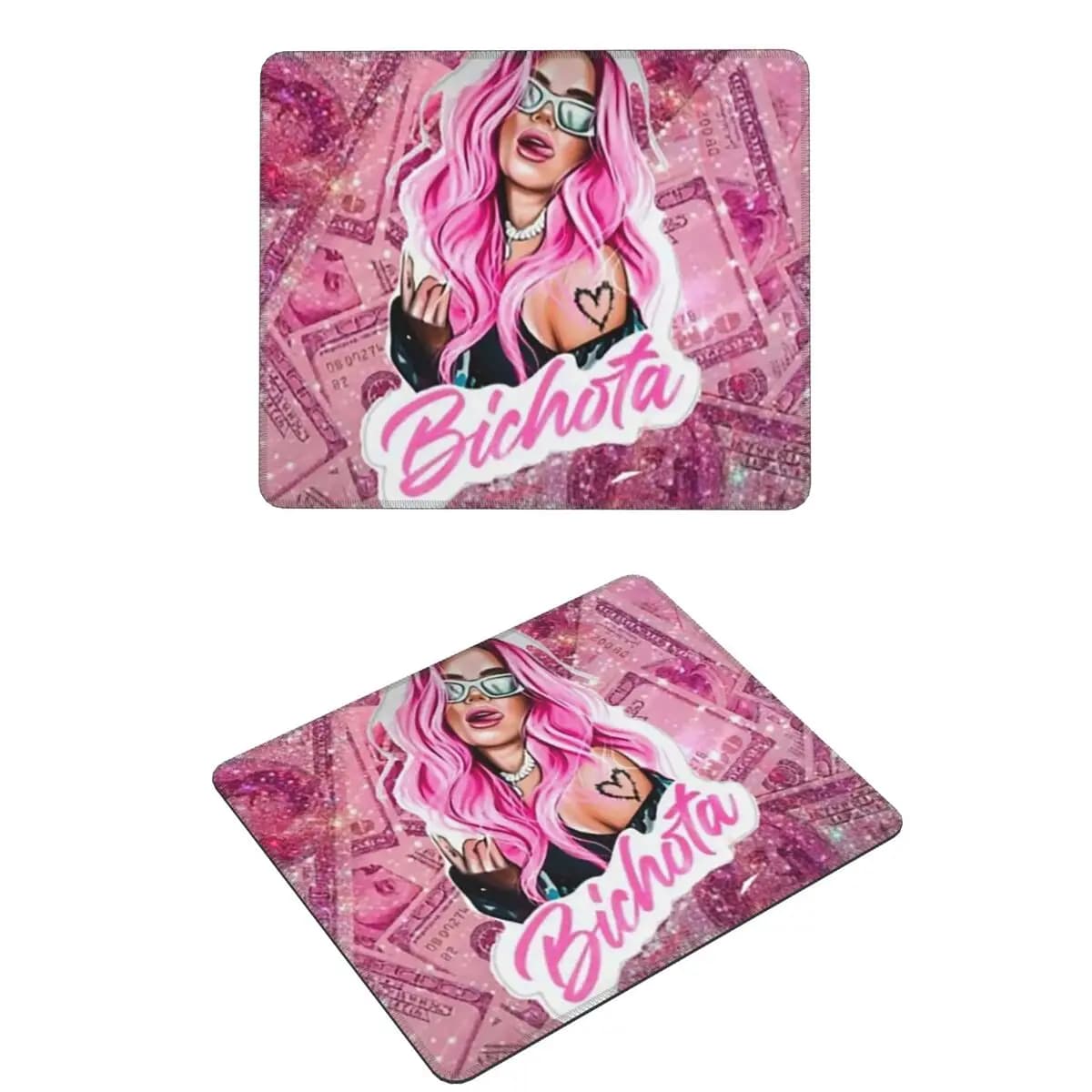 Karol G Felice San Valentino Tappetino per mouse Tastiera per computer Tappetino per mouse Tappetino per scrivania per laptop da gioco Tappetini per tavolo da ufficio