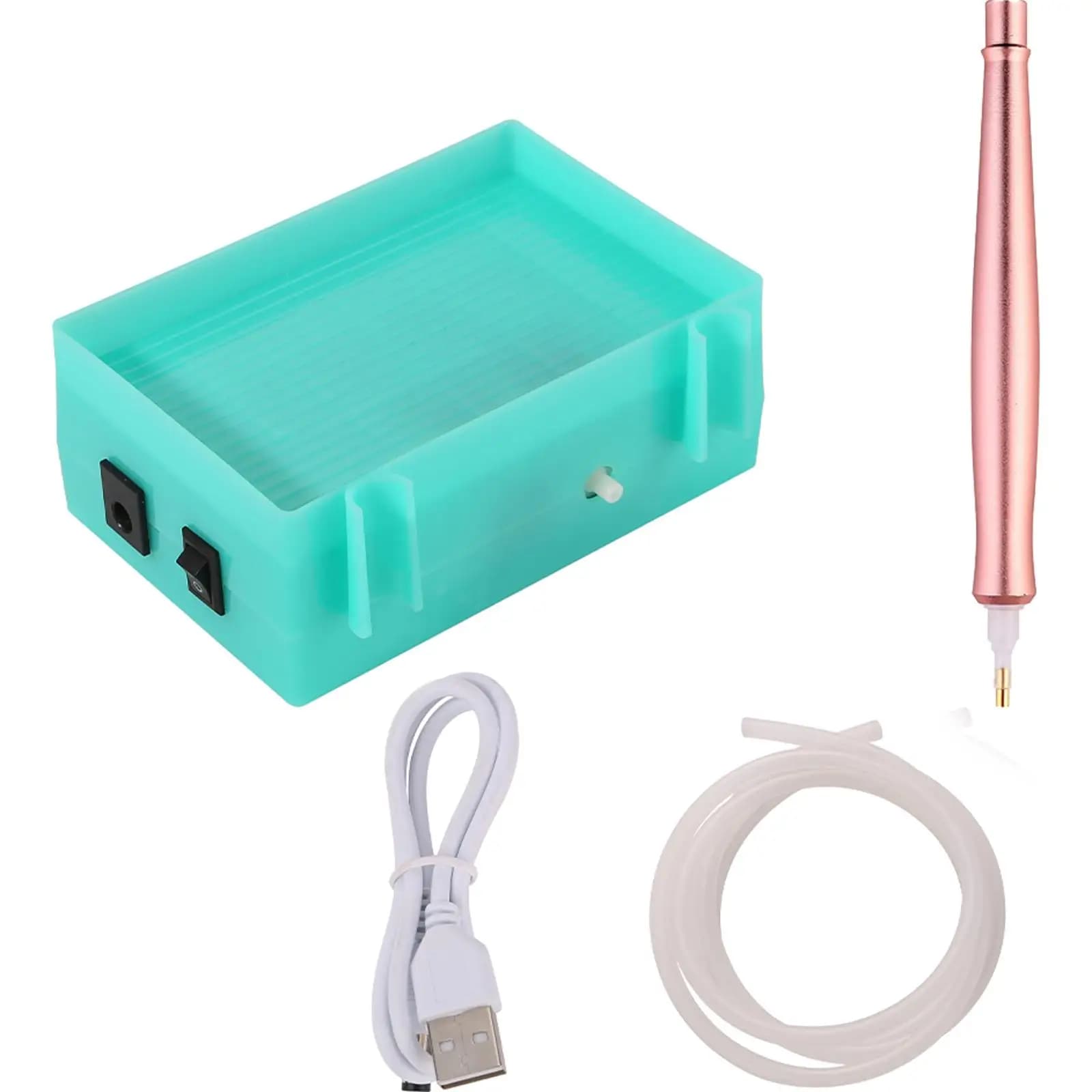 Penna Elettrica per Diamond Painting Alimentata USB con Aspirazione a Vuoto, Accessorio per Applicazione Diamanti