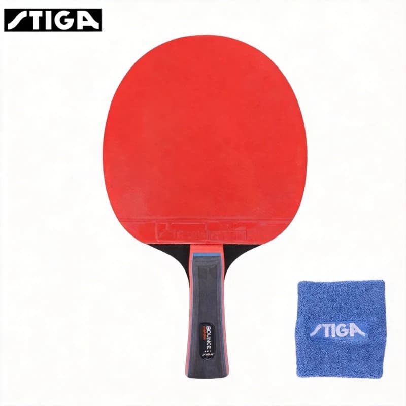 Racchetta da Ping Pong Stiga PRO BOUNCE 3 Stelle con Pimples In, Impugnatura FL/CS Shakehands