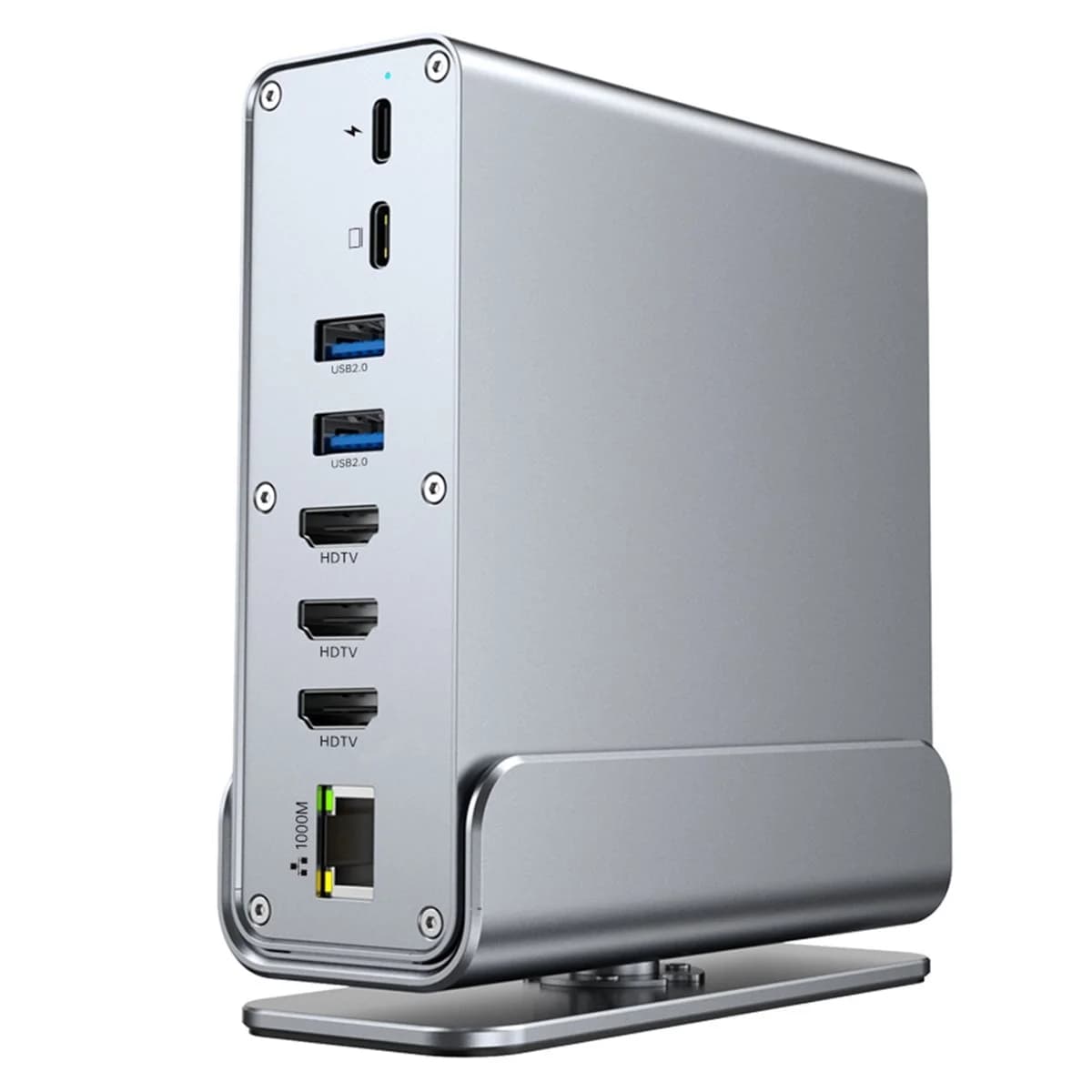 Hub USB C 15 in 1 con HDMI 4K, USB 3.0, 2.0, Tipo C, Dock di Ricarica PD per MacBook, TV, Mouse, Tastiera, Chiavetta USB