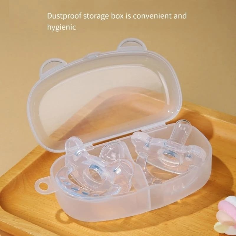 J15U Baby Soothers Soft Silicone Pacifiers To Ease Weaning For 0-18 Month Infants