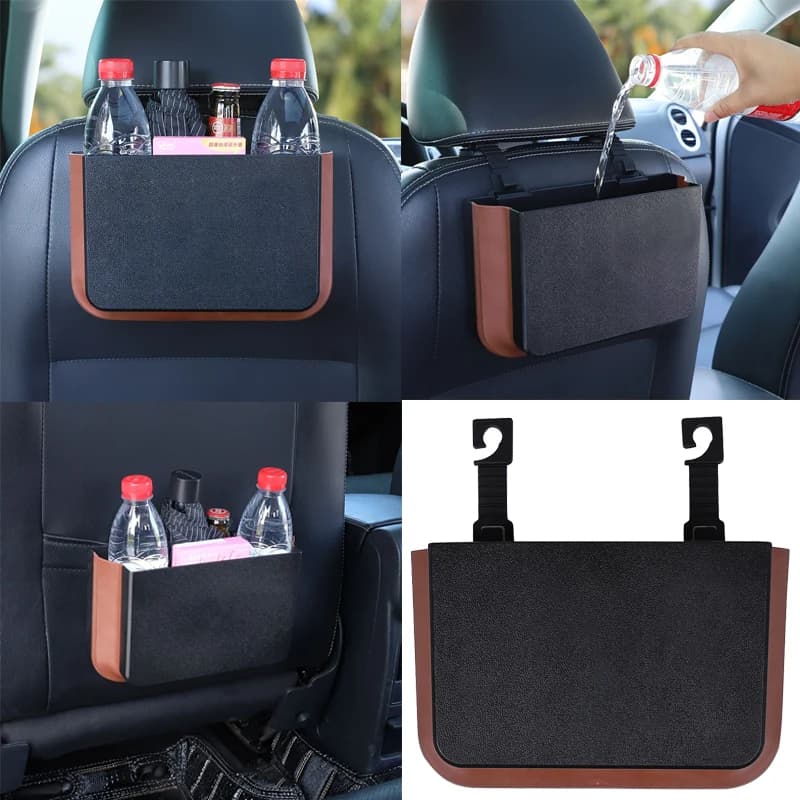 Car Vehicle Garbage Can Foldable Car Storage Bucket Waterproof Umbrella Water Cup Snack Storage Box Auto Interior Accessories