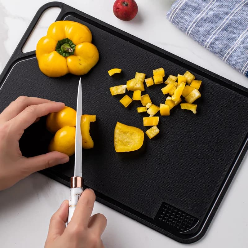 1 pcs cutting board with multifunctional cut juice vegetables and meat cutter
