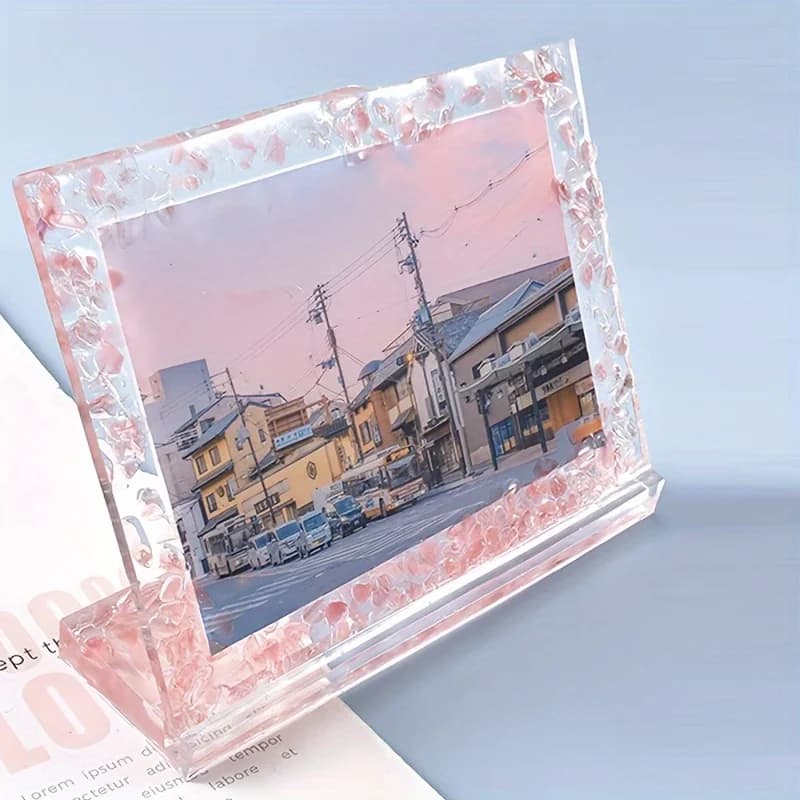 Stampo in Silicone per Cornici Fotografiche Fai-da-Te - Crea Splendidi Portafoto Trasparenti per Arredamento Casa con Kit di Colata in Resina Epossidica