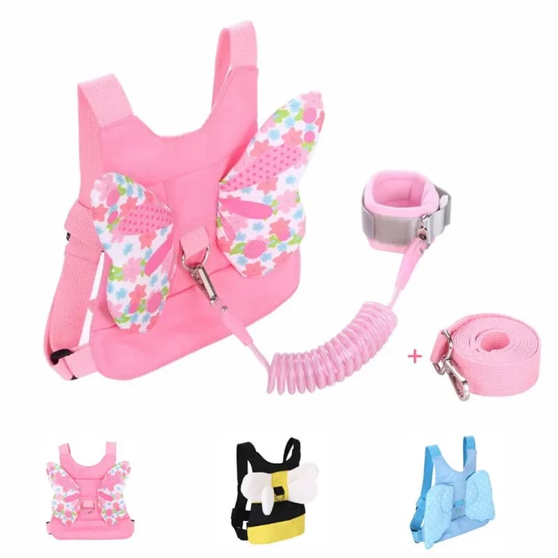 Fashion Anti Lost Wrist Band for Kids Leash Backpack Wristlet Soft Children's Walker Toddler Bracelet Baby Safety Walk Belt Rope