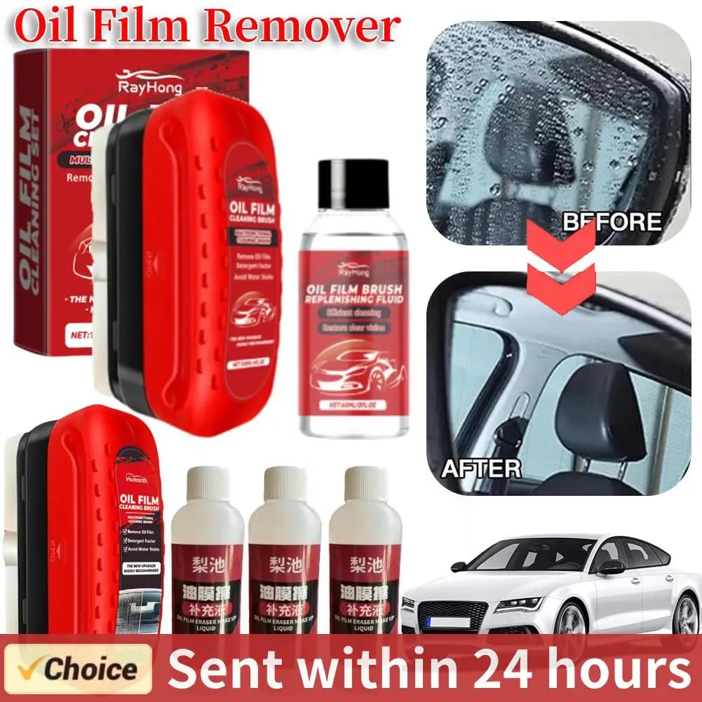 Rimozione della pellicola dell'olio rimuove lo sporco potente pellicola dell'olio del parabrezza rimozione delle macchie pellicola dell'olio di vetro spazzola per la pulizia della pellicola dell'olio di vetro dell'auto