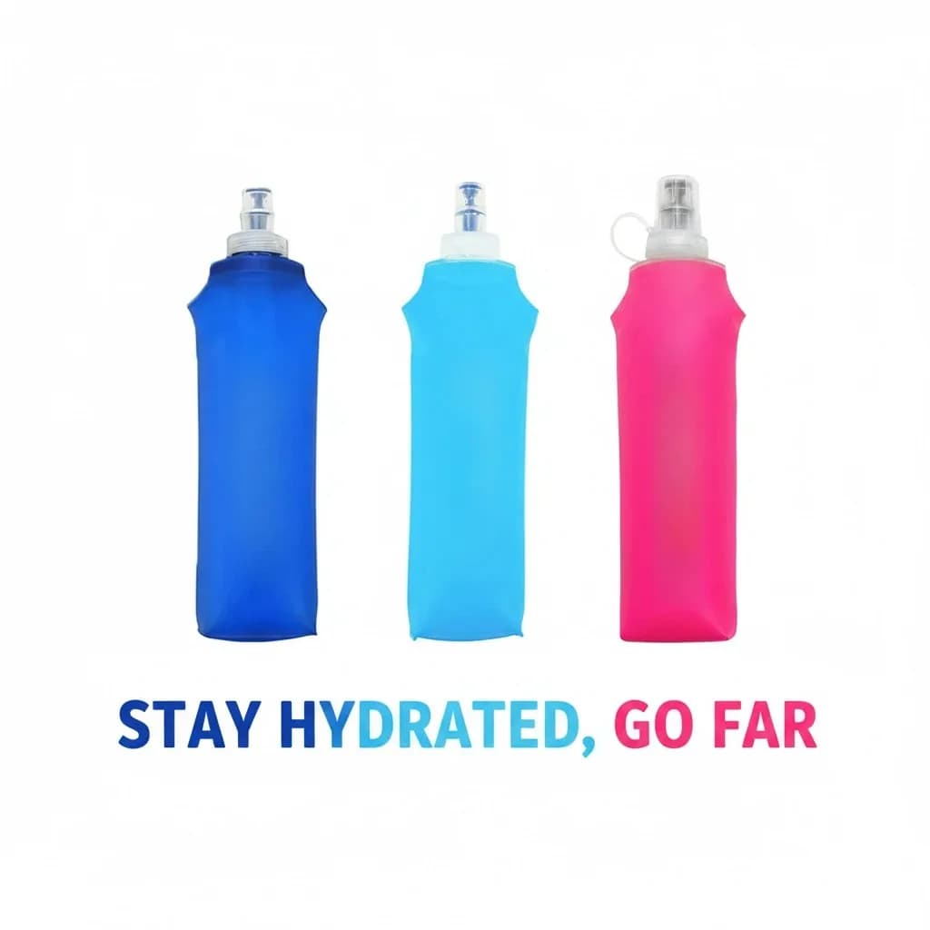 Cycling sports bottle Durable soft leak proof bottle High flow Without BPA Portable Foldable Water Cup in TPU Outdoor Racing