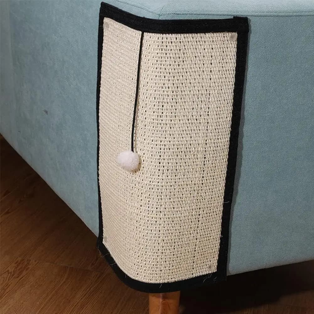 Confezione da 2 Tappetini Graffia-Perle in Sisal Naturale, Protezione Robusta per Mobili, Facili da Installare, Adatti a Tutte le Razze, Durevoli, Eco-Friendly