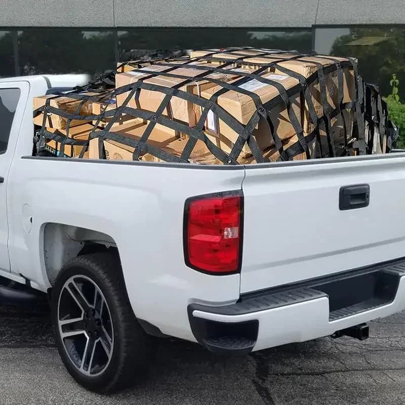 PVC Webbing Cargo Net for Car Roof Heavy Duty Truck Pickup SUV Van Roof Rack Safety Control Net Vehicle Modification Accessories