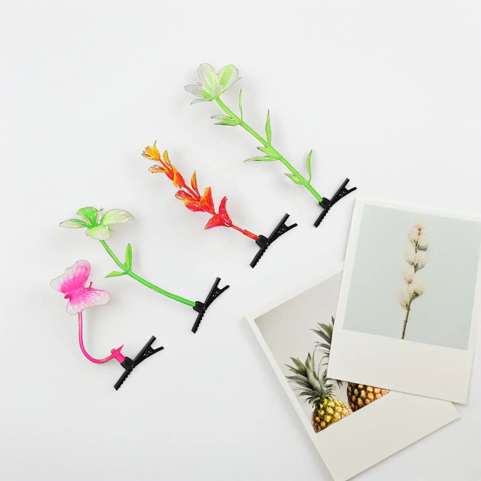 20 pcs Plant Hair Bean Sprout Hairpin Decorative Mushroom Festival Accessories Kids Hair Clips Plastic Child Fine Craftsmanship