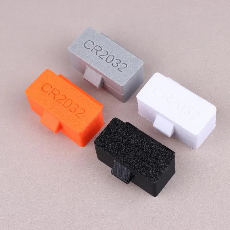 10-Hole CR2032/CR2025 Battery Box Coin Cell Battery Storage Case Portable Batteries Protective Holder Small Battery Organizer