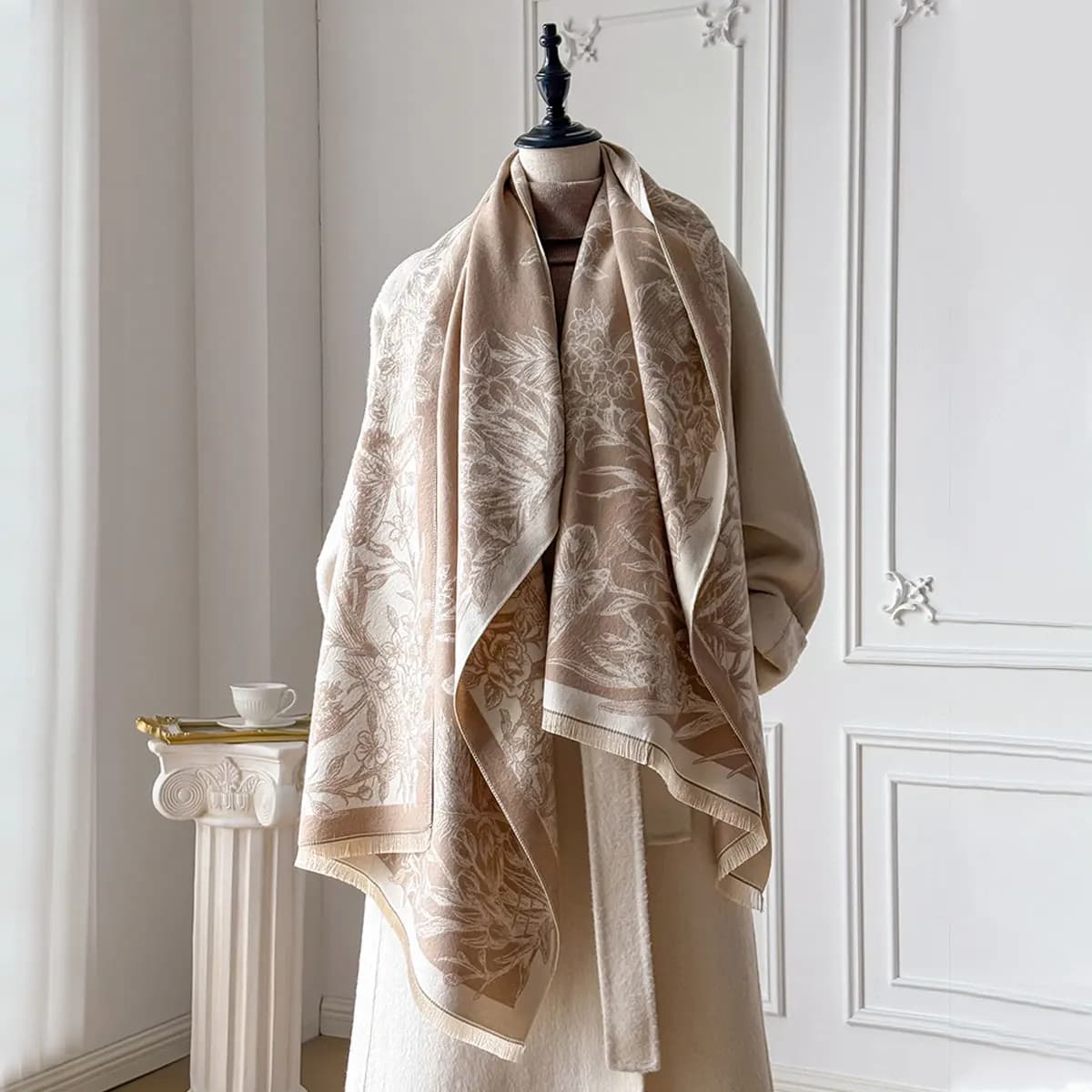 2025 Inverno Caldo Sciarpa di Lusso Delle Donne Pashmina Scialli Coperta Avvolge Femminile Imitazione Cashmere Foulard Bandana Sciarpe Spesse Hijab