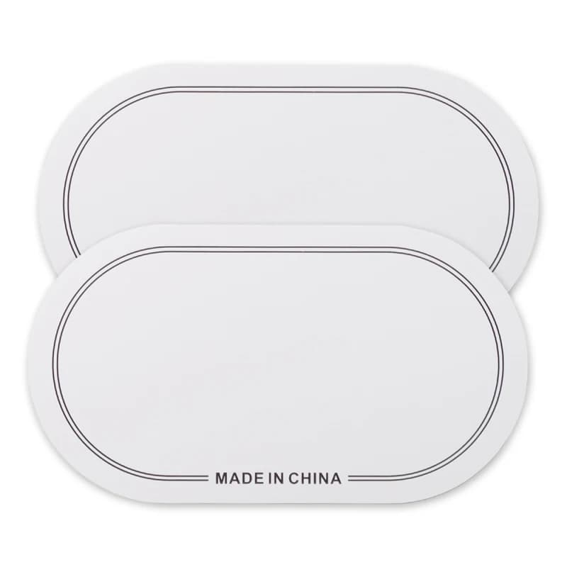 Confezione da 2 cerotti autoadesivi a doppio pedale adesivi resistenti all'usura Pad protettivo per accessori a percussione a tamburo basso