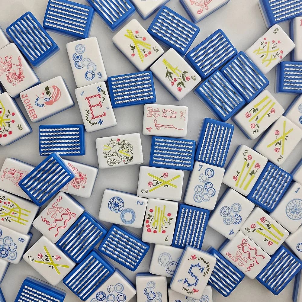 Set Mahjong Americano in Acrilico a 3 Strati 2026, 160 Pezzi, Tessere Resistenti all'Usura, Gioco Portatile per Famiglia e Feste, Regalo Sorpresa