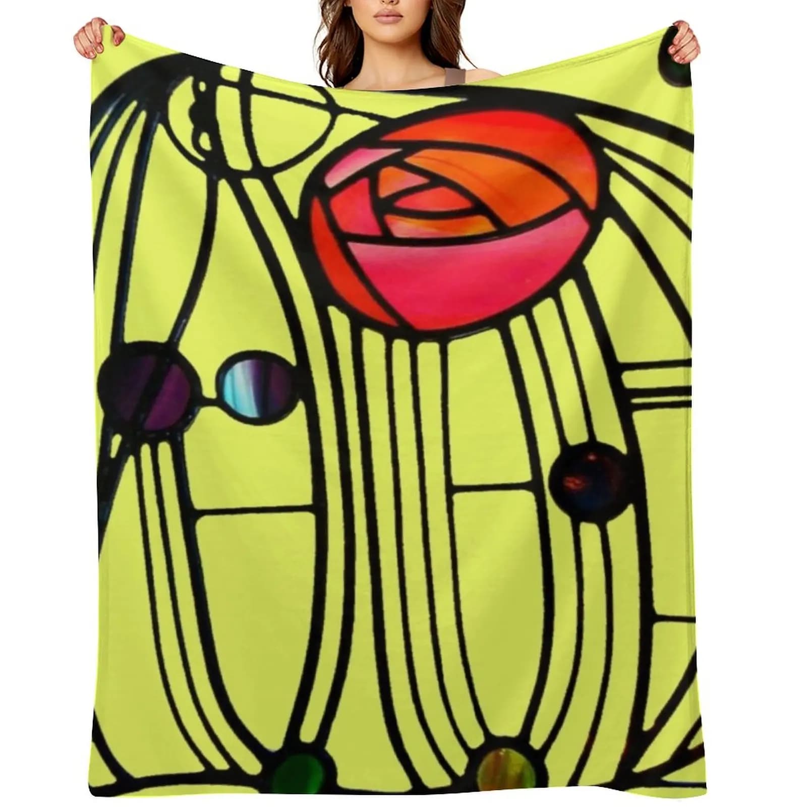 Charles Rennie Mackintosh - Window, No, 06. Shoe cover Retros Luxury brand Halloween blankets