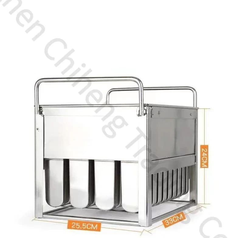 Nuovo Set di 40 Stampi per Ghiaccioli in Acciaio Inox, per Uso Domestico e Commerciale, Stampo Fai-da-Te per Gelati su Stecco