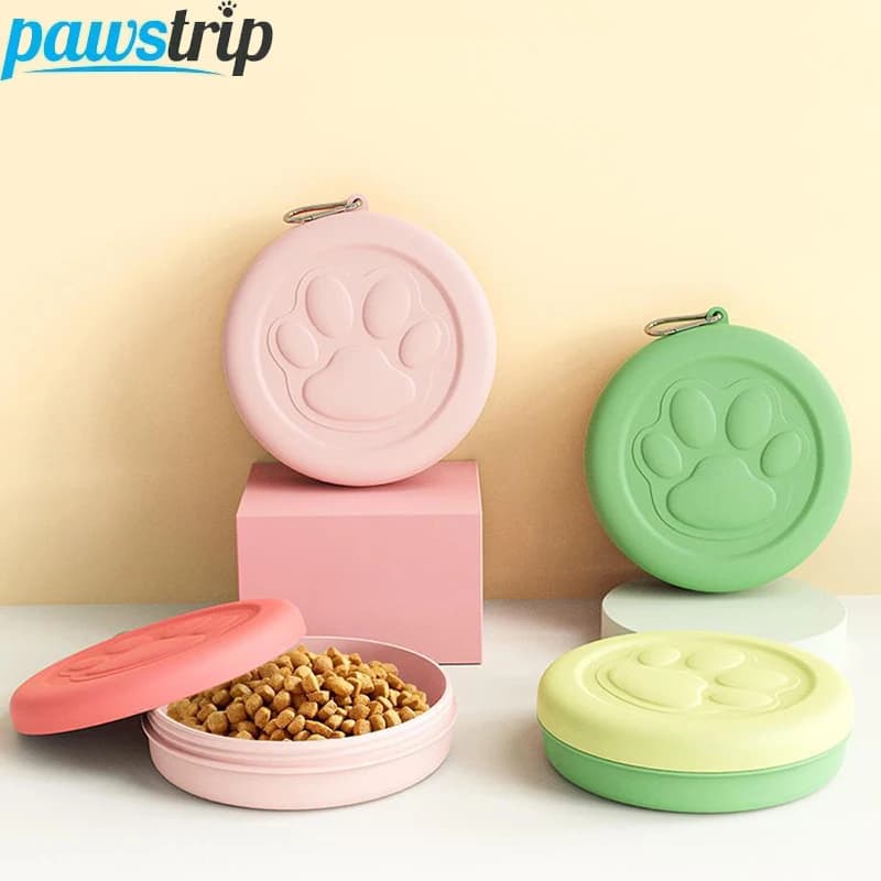 Contenitore per acqua portatile per cibo per cani da compagnia Contenitore per acqua per cani da viaggio all'aperto Ciotola per mangiatoia per animali durevole per cani Gatti Fornitura per l'alimentazione degli animali domestici