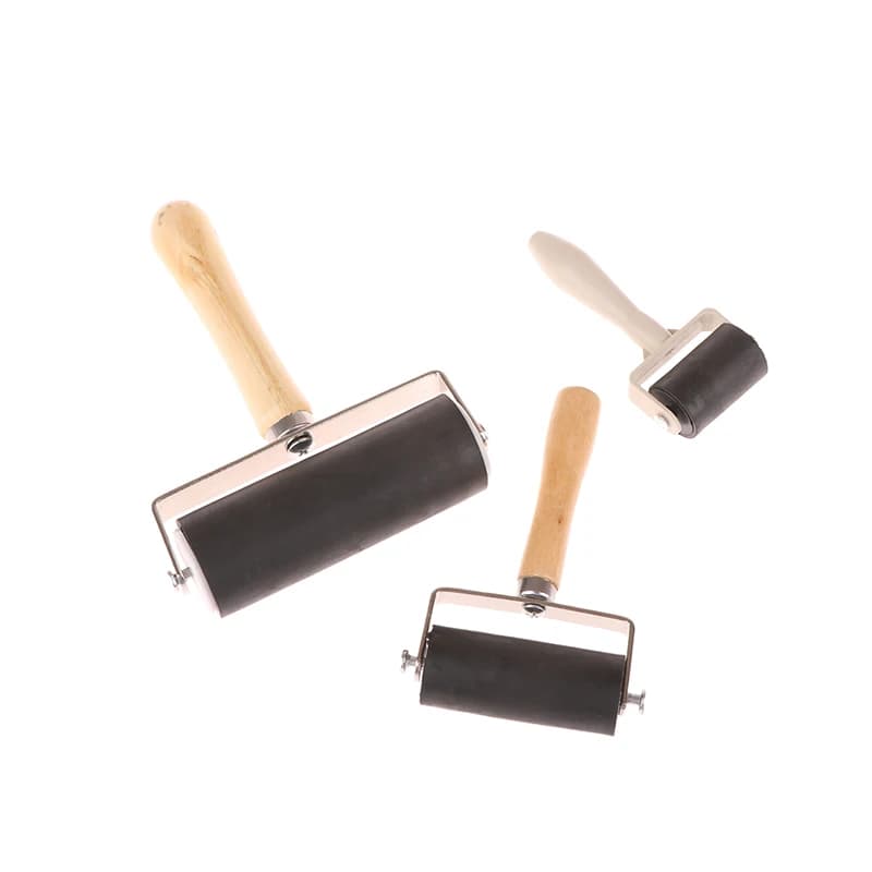 Rubber Roller for Printmaking – 4" Soft Ink Roller for Stamping & Acrylic Painting – Art Craft Tool for Artists & DIY Projects