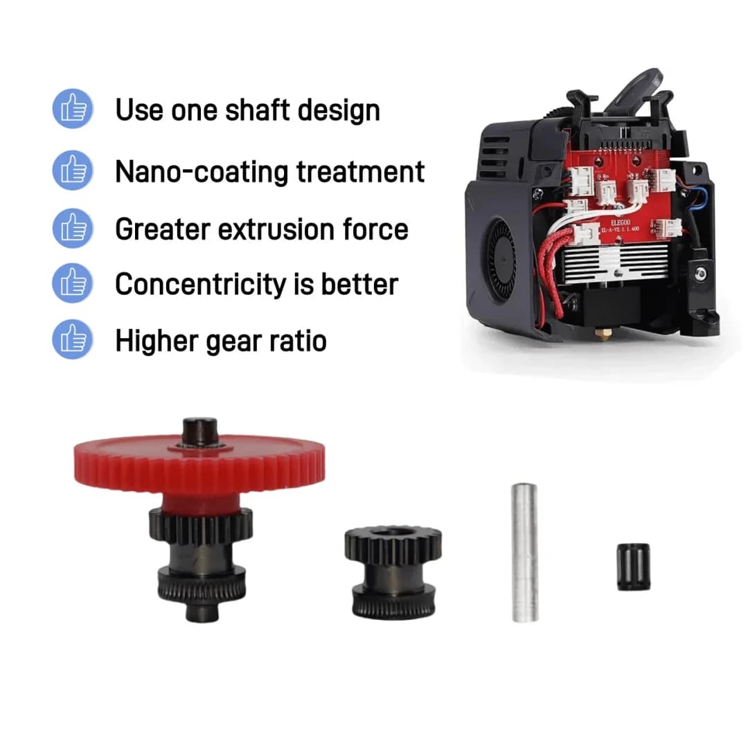 Per Elegoo Neptune 4 Ingranaggi Estrusore Acciaio Temprato Neptune 4 Plus Kit Ingranaggi Estrusore Per Elegoo Neptune 4 Pro Aggiornamenti Stampante 3D