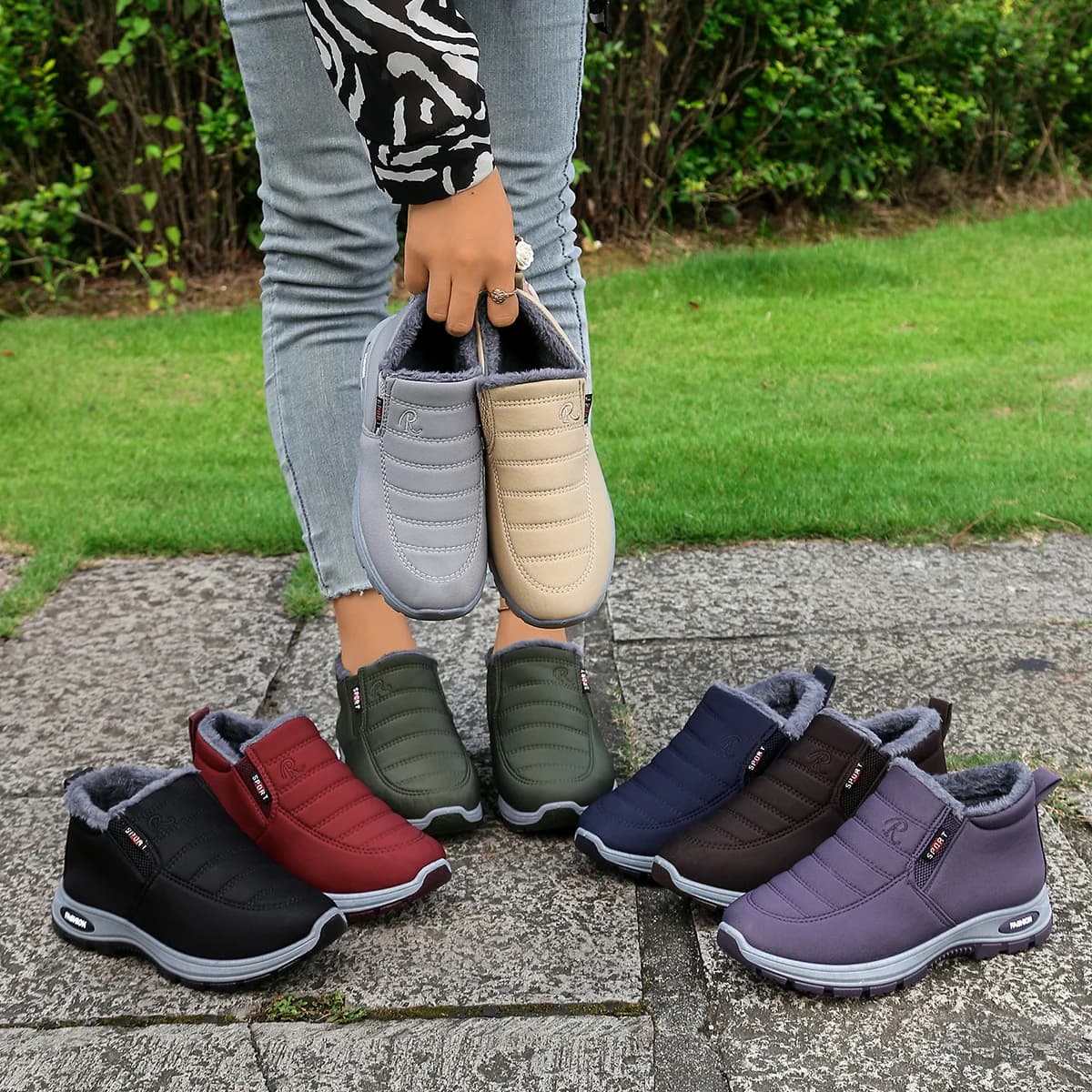 Women's Shoes Autumn Witnter Casual Cotton Warm Wear Resistant Sole Robust Free shipping affordable