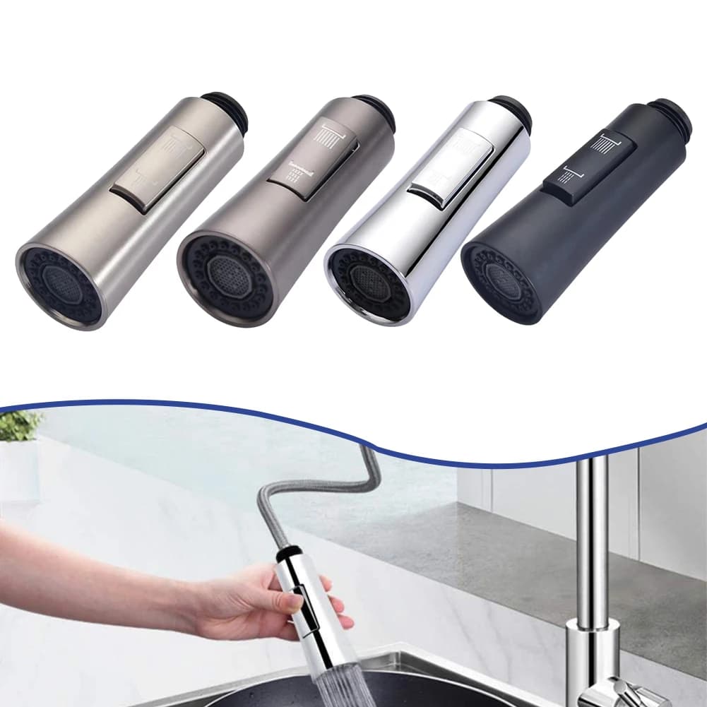 1 X Rubinetto da cucina in ABS Soffione doccia estraibile Soffione a spruzzo d'acqua Miscelatore a irrigatore Aeratore Rubinetto per risparmio idrico da cucina Soffione doccia