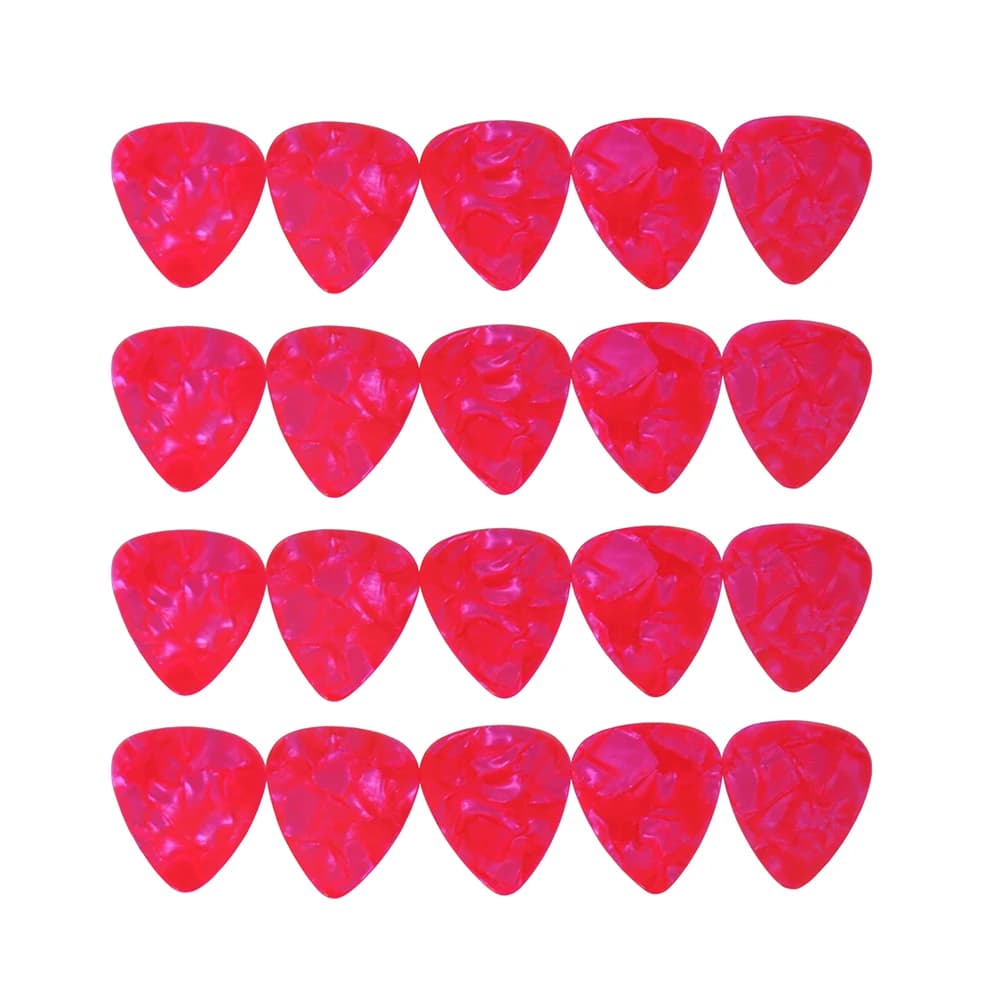 100pcs/lot Pink Pearl Celluloid Guitar Picks Standard Plectra 0.71mm 0.96mm