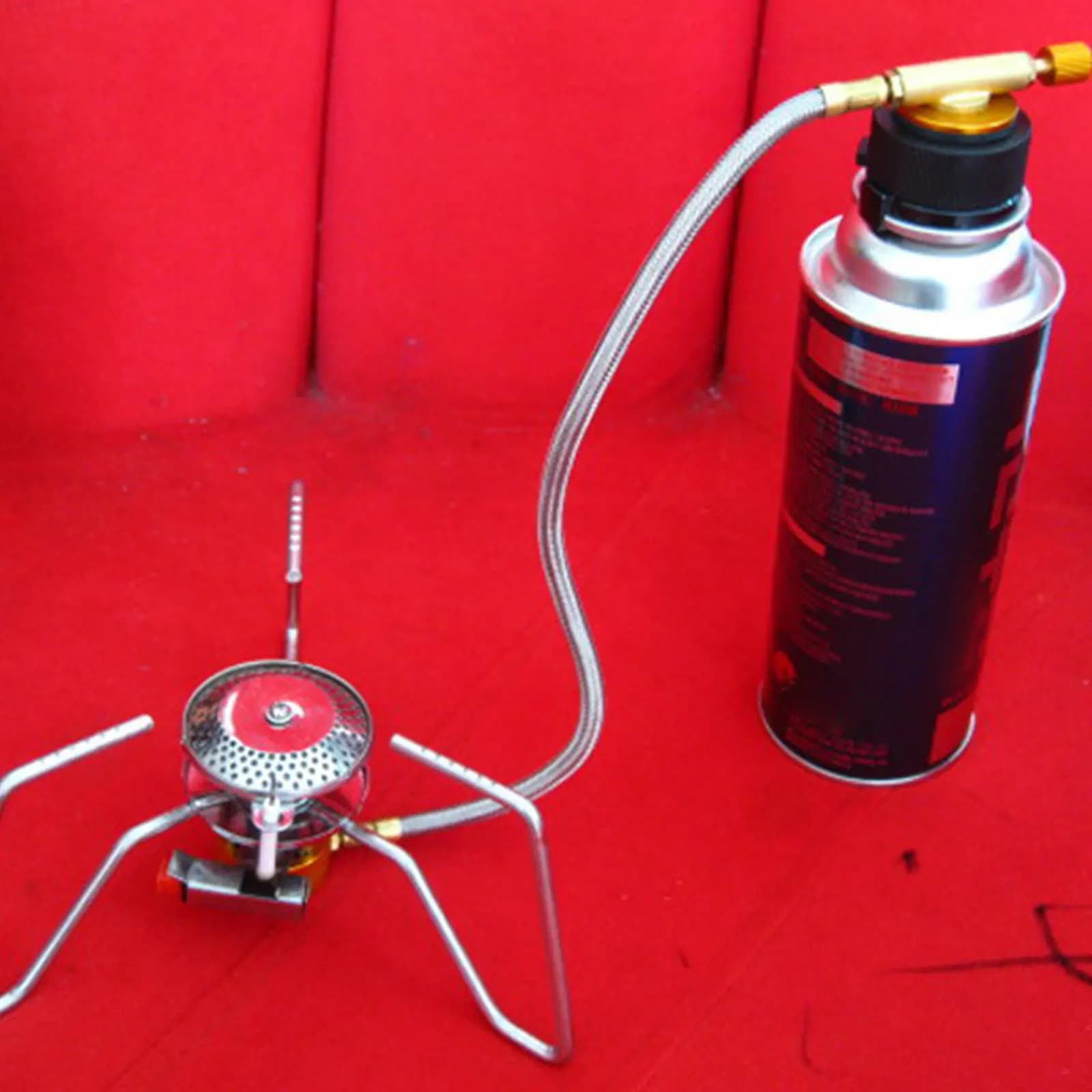 Adattatore per bombola del gas portatile e leggero, connettore per fornello, convertitore per fornello a gas da campeggio e barbecue all'aperto