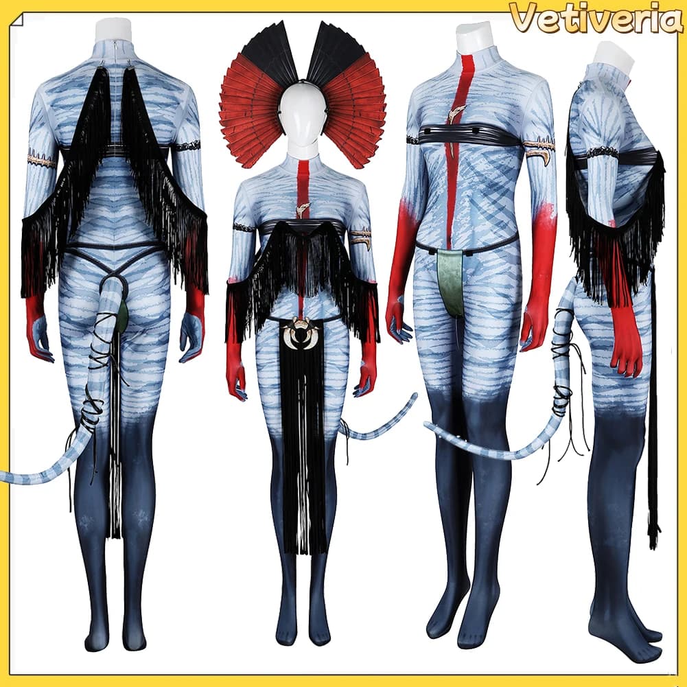 Film Avatar Varang Tuta Costume Cosplay Fascia Code Vestire Ragazze Tuta Halloween Carnevale Festa Gioco di ruolo Vestito da donna