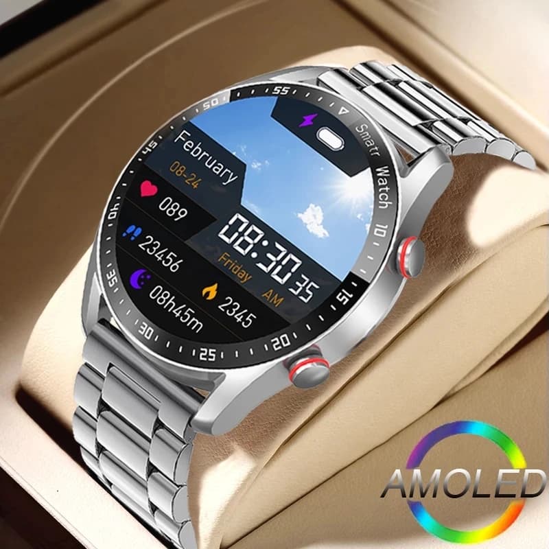 ECG + PPG Call Bluetooth Smart Watch Man Laser Health Blood Pressure Fitnes Sports Watches Man Sport Smartwatch Waterproof + Box
