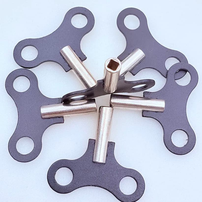 Clock Parts Three-Five Winding Keys for Wall Floor Alarm Clocks Compas Three-Five Open Key Accessories for Timepiece Mechanisms