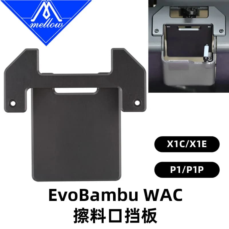 Mellow EvoBambu WAC Metal wiper for Bambu Lab X1/P1 Series DIY 3D printer accessories CNC parts