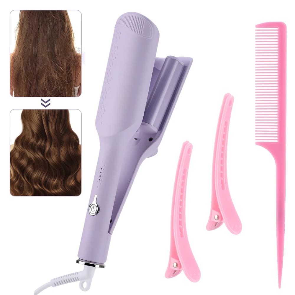 Bigodino per capelli antiscottatura Rotolo di uova 32mm Ferro arricciacapelli per capelli a onda grande Duraturo Facile styling Bastone per capelli Strumento per arricciare per donna Uomo