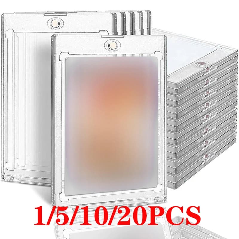 Magnetic Card Holders for Trading Cards Hard Case Protector Acrylic Transparent Protective Sleeve for Game Baseball Sports Card