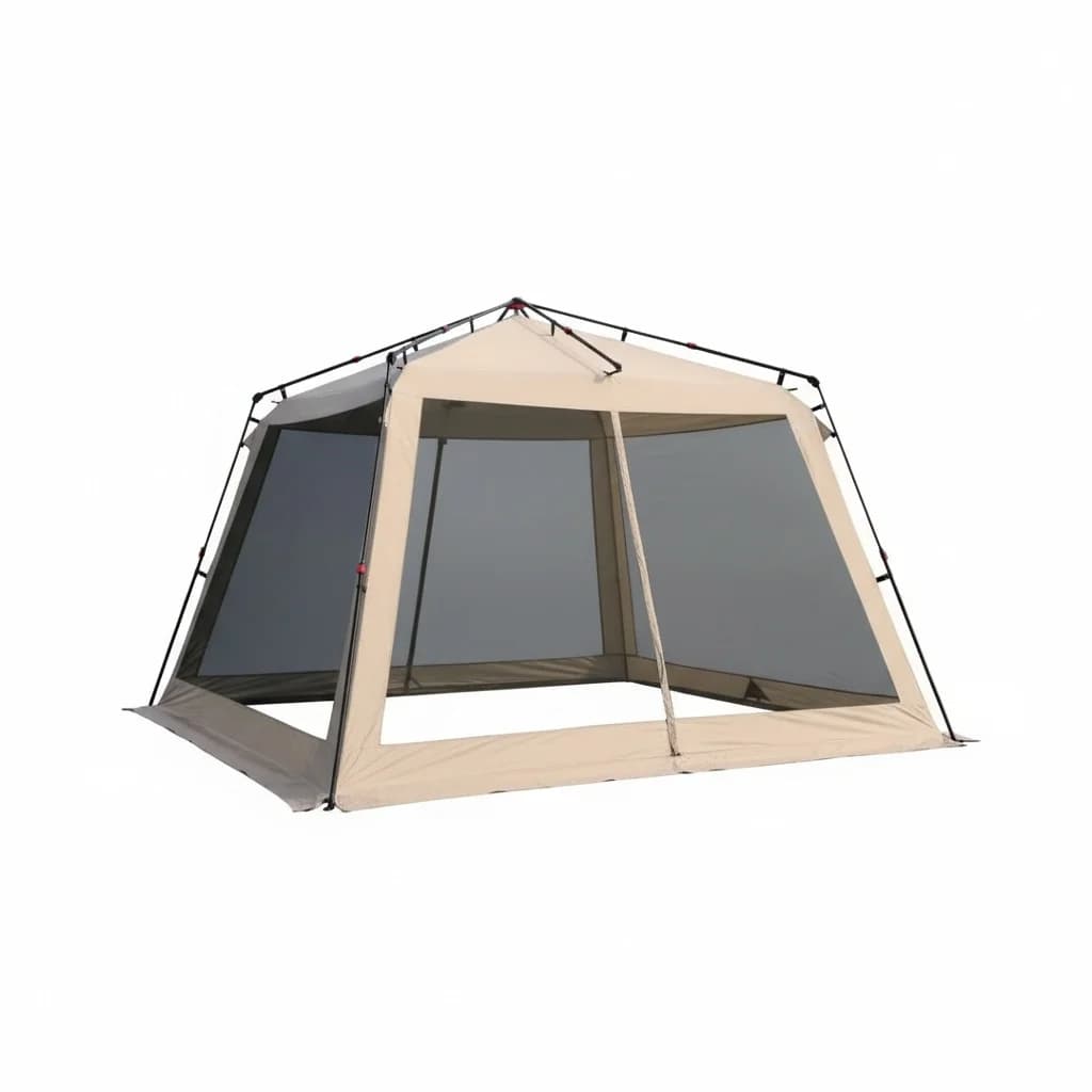 Tenda da campeggio pieghevole automatica Tessuto Oxford premium Impermeabile Design a doppio strato 320x320x220 cm Dimensioni Alloggio