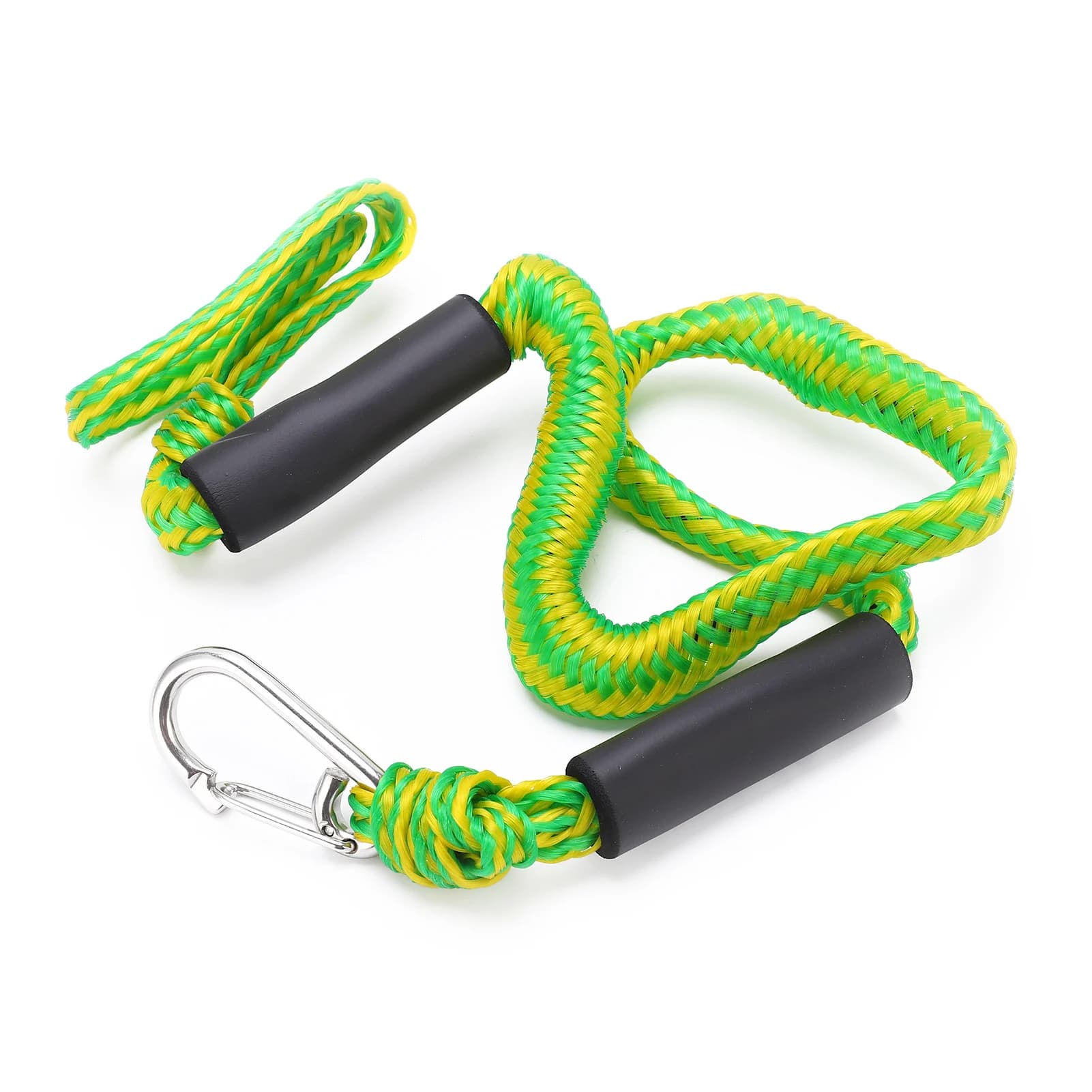 Corda per barca ammortizzante elastica ed elastica per linea dock con fibbia a forma di D per ormeggio di kayak per barche dock