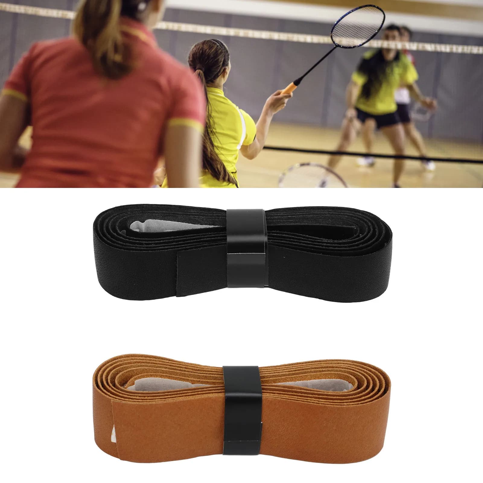 Tap tape Badminton and Tennis Rack, Overgrip Absorbent, Abrasion Resistant, Leather, Excellent Touch Sensitivity, Spare Parts