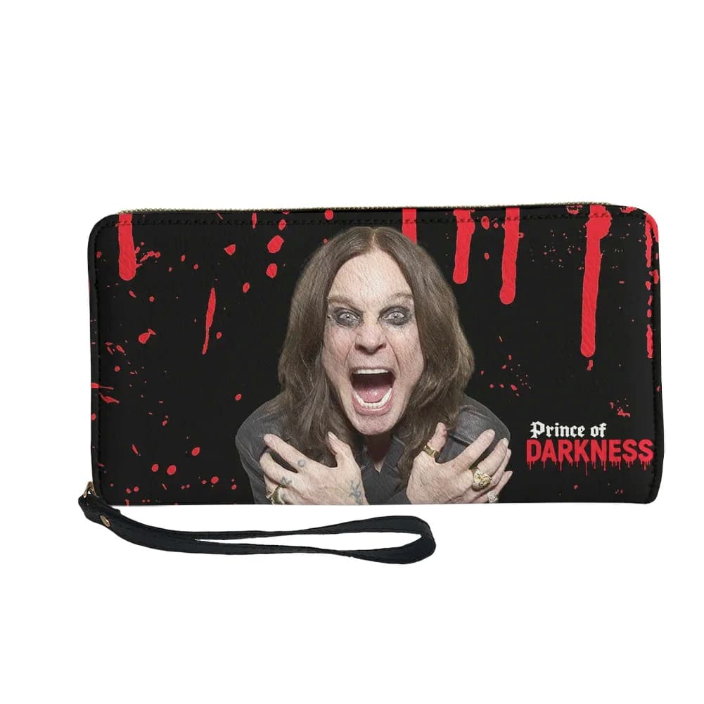 Ozzy Osbourne Wallet Custom Purse Mens Womens Teenagers Zipper Long Wallets Back To The Beginning Tailored Photo Wallet Gift Bag