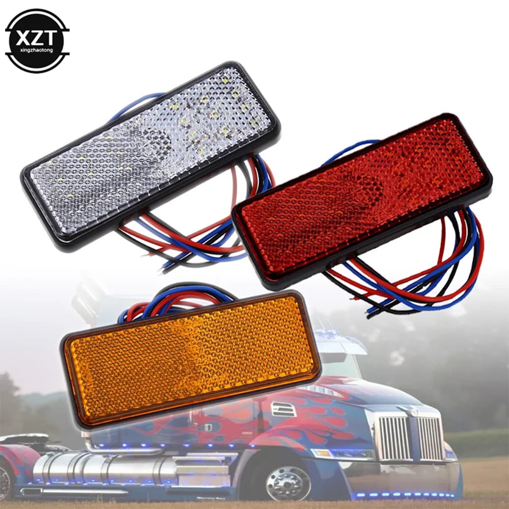 Fanale posteriore del freno del motociclo riflettore a LED posteriore freno di coda Stop segnale di avvertimento luce per Jeep Truck Trailer moto Scooter